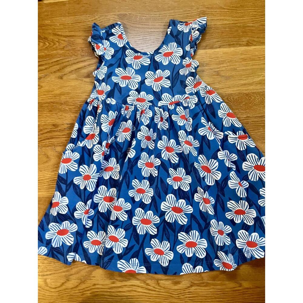 Hanna Andersson Girls' Blue Floral Dress Size 6